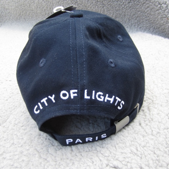 Paris France Hat  Embroidered City Of Lights Eiffle Tower Adjustable Back NWT - Picture 6 of 14